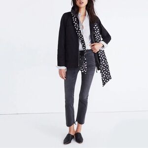 Madewell Fleet Utility Zip-Up Jacket faded black XS